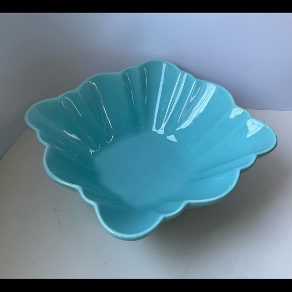 FARVAL Portugal vintage turquoise bowl - Picture 2 of 3